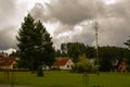 Village in the Bohemian Forest, Czech Republic. Royalty Free Stock Photo