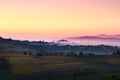 Village of Bois d'Oingt with first morning lights, Beaujolais, F Royalty Free Stock Photo