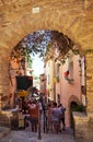 The village of Bormes-les-Mimosas on the Cote d'Azur