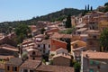 The village of Bormes-les-Mimosas on the Cote d'Azur