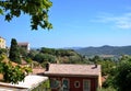 The village of Bormes-les-Mimosas on the Cote d'Azur