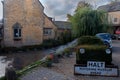 The village of Bourton-on-the-Water in the Cotswolds, UK Royalty Free Stock Photo