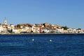 The village of Bouzigues on the edge of the Thau Lake