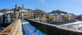 Village of Campo Ligure under the snow