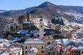 Village of Campo Ligure under the snow