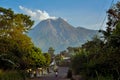 The village of cangkringan merapi looks like Royalty Free Stock Photo