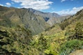 Village of Carania and surroundings, Peru Royalty Free Stock Photo