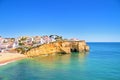 The village Carvoeiro in Portugal Royalty Free Stock Photo