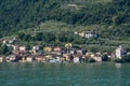 The village of Carzano on Iseo Lake, Italy