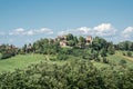 The village of Castello di Serravalle Royalty Free Stock Photo