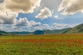 The village of Castelluccio di Norcia destroyed by the 2016 earthquake