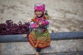 Village Cat Cat, beautiful portrait of a vietnamese little girl