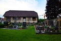 Village cemetery in South Austria Royalty Free Stock Photo