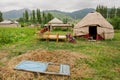 Village in Central Asia with popular traditional m