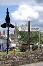 Village Centre, Weobley. Royalty Free Stock Photo