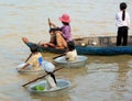 People from a Cambodian fishing village on Tonle Sap Lake -Siem Reap, Cambodia 02/21/2011