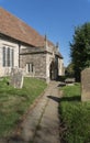 Village Church Entrance, Egerton, UK Royalty Free Stock Photo