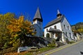 Village church of Saanen Royalty Free Stock Photo