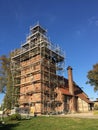 Village church under renovation, Poland