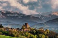 View of the village of CigliÃÂ©, Piedmont, Italy.