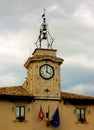 The village clock Royalty Free Stock Photo