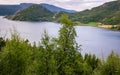 Village on the coast of the Norwegian fjord Royalty Free Stock Photo