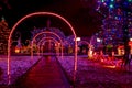 Village commons Christmas display Royalty Free Stock Photo