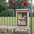 Village community book swap box