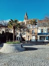 Village of Conflans saint HonorÃ©, small town in the north of Paris, France