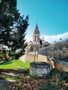 Village of Conflans saint HonorÃ©, small town in the north of Paris, France