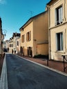 Village of Conflans saint HonorÃ©, small town in the north of Paris, France Royalty Free Stock Photo