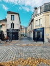 Village of Conflans saint HonorÃ©, small town in the north of Paris, France