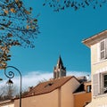 Village of Conflans saint HonorÃ©, small town in the north of Paris, France Royalty Free Stock Photo