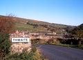 Village and countryside, Thwaite, Yorkshire Dales. Royalty Free Stock Photo