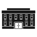 Village courthouse icon, simple style Royalty Free Stock Photo