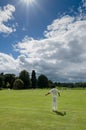 Village Criicket - Cricket Game - North Yorkshire Royalty Free Stock Photo