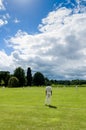 Village Criicket - Cricket Game - North Yorkshire Royalty Free Stock Photo