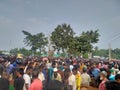 Village crowed: Cow market somewhere in Bangladesh