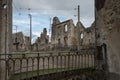 The village of Oradour-sur-Glane was totaly destroyed by a German Waffen-SS company in world War Two Royalty Free Stock Photo