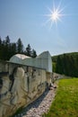 Memorial to the 2nd Czechoslovak Parachute Brigade in Crmne meadow near Dolna Lehota village