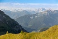 Village in Dolomites, Passo Giau, Alps, Italy Royalty Free Stock Photo