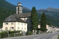 The village of Dongio on Blenio valley