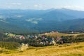 Village Dragobrat. Carpathian mountains, Ukraine Royalty Free Stock Photo