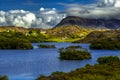 Village Drumbeg At Loch Drumbeg In Front Of Spectacular Mountain Quinag In Assynt in Scotland Royalty Free Stock Photo