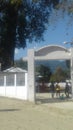 Village family in temple  of assam in ,india Royalty Free Stock Photo