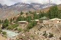 The village in Fann Mountains, Tajikistan