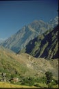 Village, farms and terraced fields,Near Ghorepani