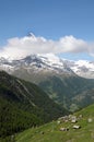 Village of Findeln beneath the Matterhorn