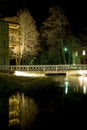 Village of Fiskars at night Royalty Free Stock Photo