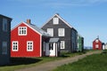 The village in Flatey is at Breidafjordur West Iceland. This photo is taken from that place. Royalty Free Stock Photo